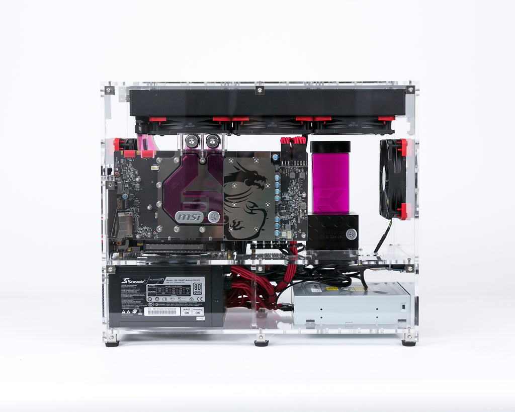 MITX600 Clear Acrylic Computer Case – TOMA Fabrications Company