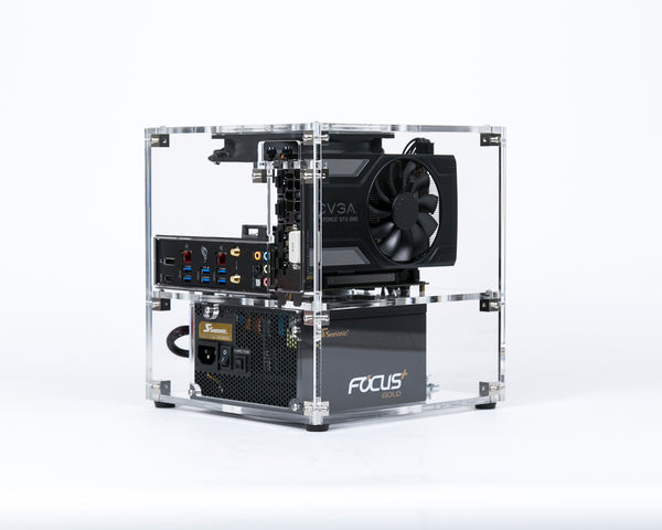 Clear acrylic MITX Mini-ITX computer case