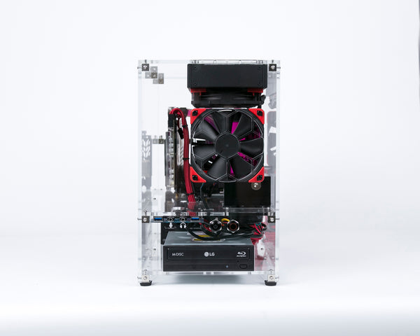 Clear acrylic MITX Mini-ITX computer case