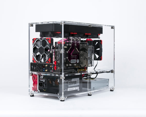 Clear acrylic MITX Mini-ITX computer case