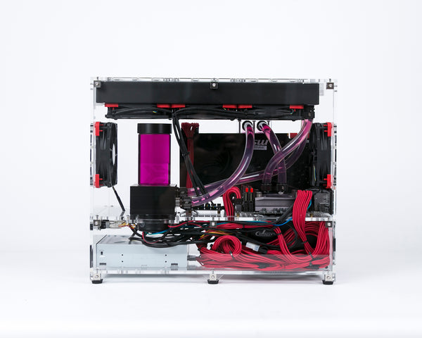 Clear acrylic MITX Mini-ITX computer case