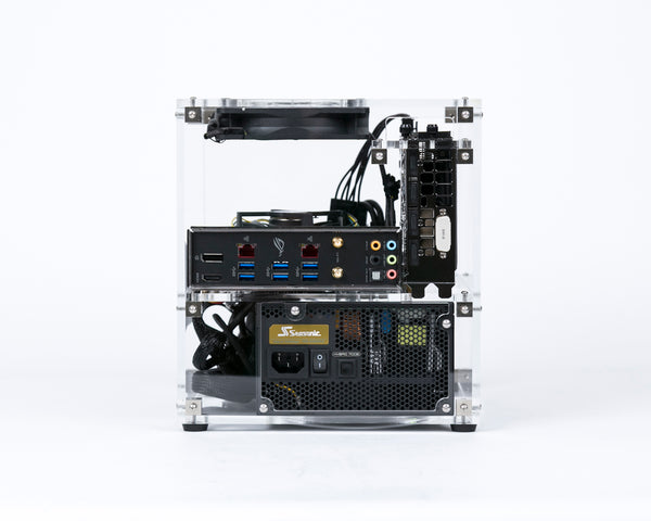 Clear acrylic MITX Mini-ITX computer case