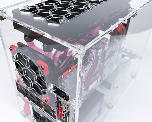 Clear acrylic MITX Mini-ITX computer case