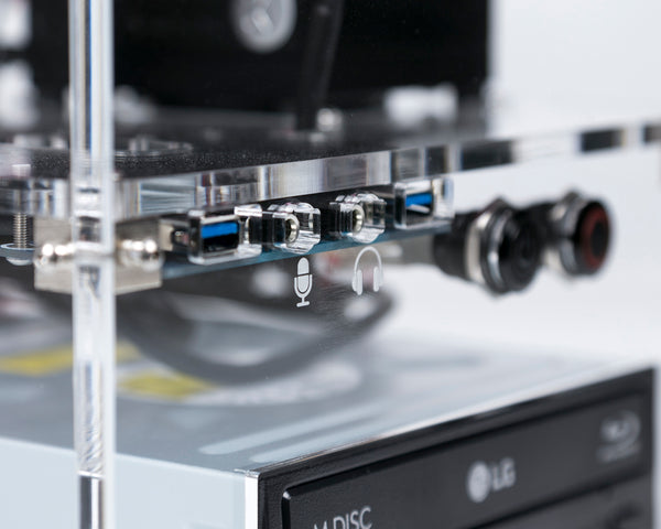 Clear acrylic MITX Mini-ITX computer case