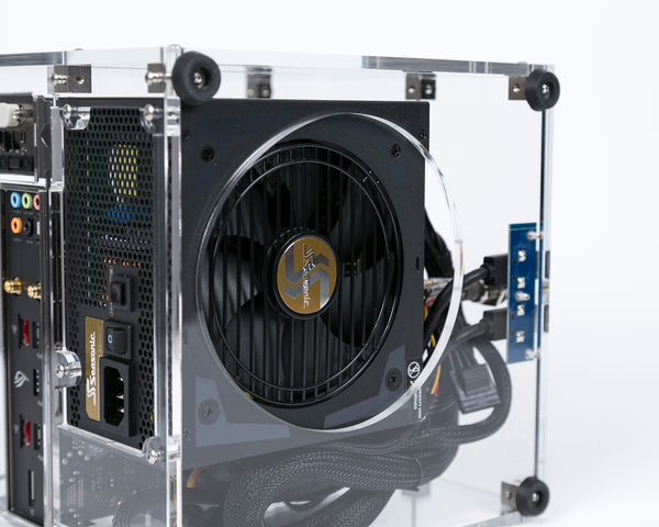 Clear acrylic MITX Mini-ITX computer case