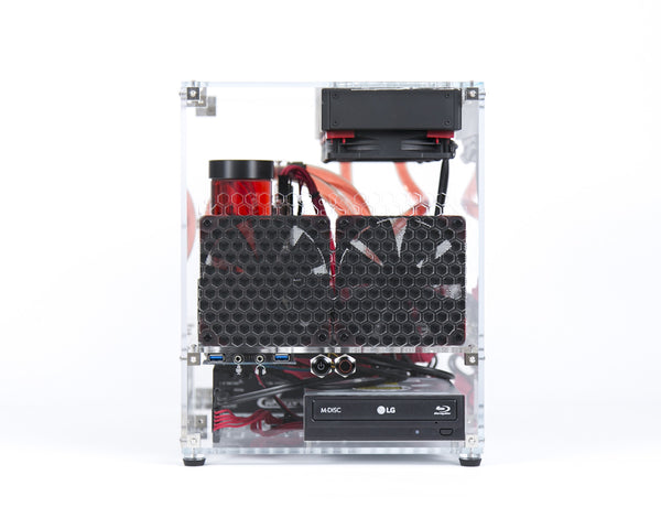 Clear acrylic computer case MATX