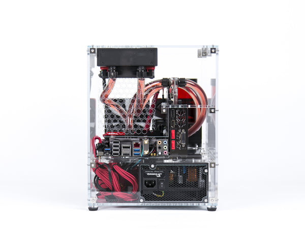 Clear acrylic computer case MATX
