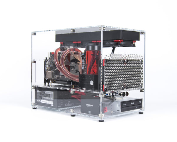 Clear acrylic computer case MATX