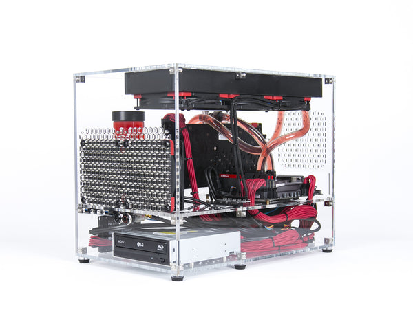 Clear acrylic computer case MATX
