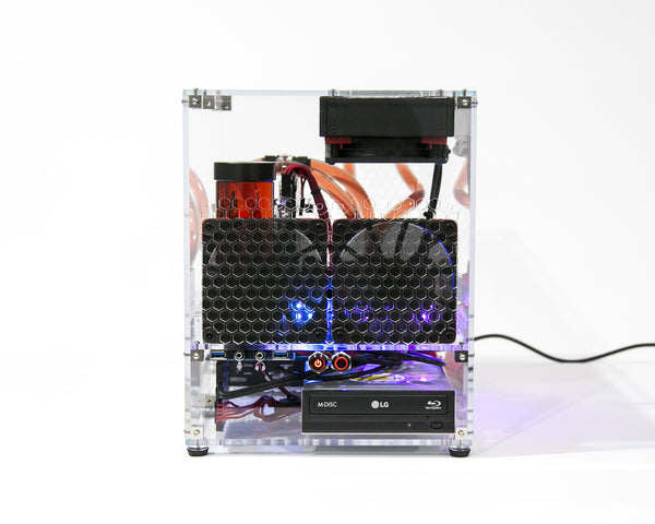 Clear acrylic computer case MATX